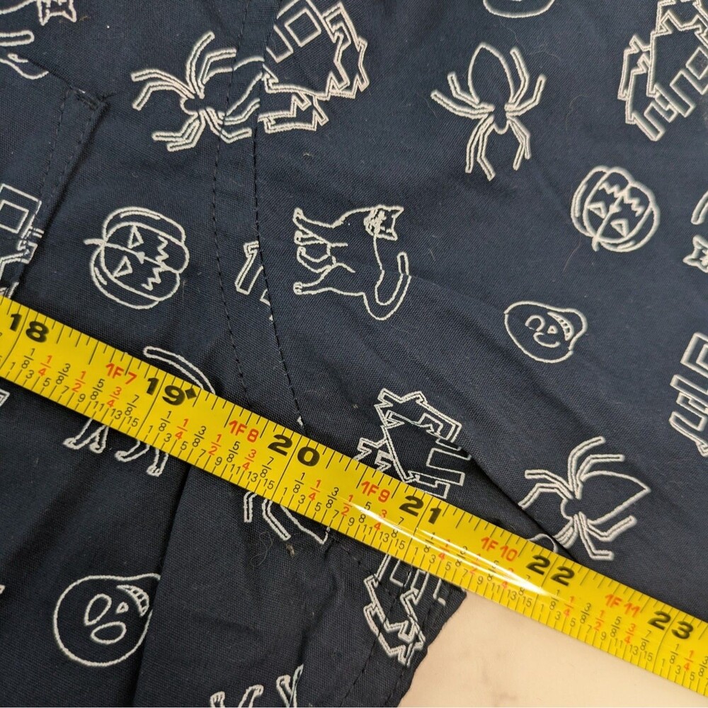 Monument Men's Halloween Shirt Navy Blue Button Up Medium NWT - Picture 8 of 8